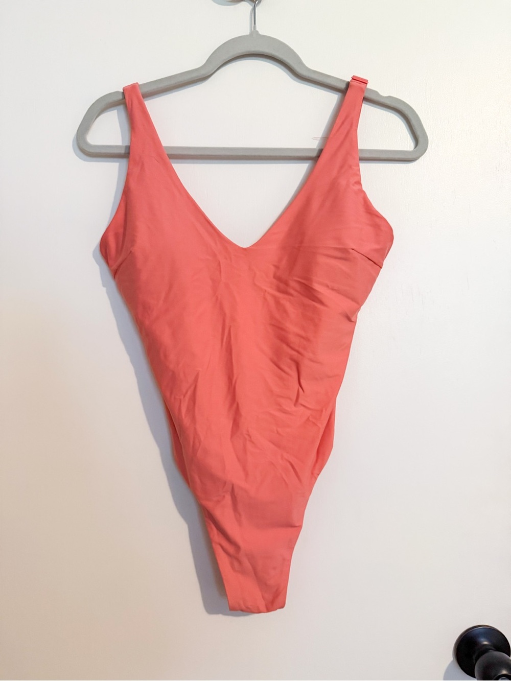 lululemon athletica Coral-Pink V-Neck One-Piece Swimsuit